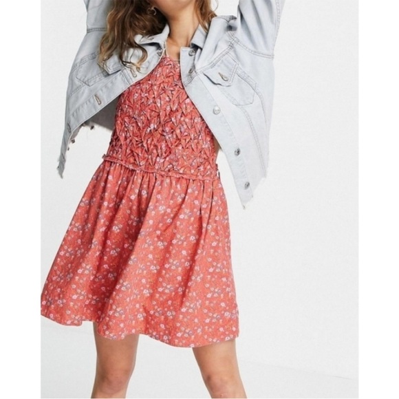 Free People Petunia Mini dress Poopy combo Size XS - Picture 4 of 11